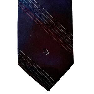 CHRISTIAN DIOR Neck Tie in Navy Blue